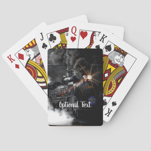 Steam Train  Playing Cards (Back)