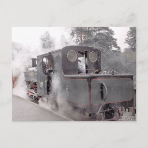 STEAM TRAIN POSTCARD
