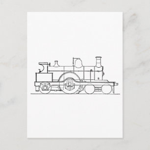 Steam Train Postcard