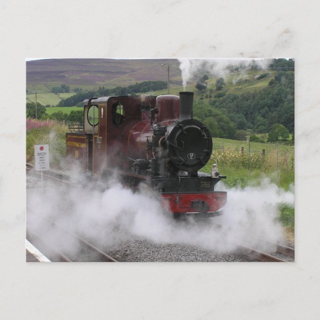 Steam train postcard (Front)