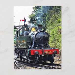 STEAM TRAIN POSTCARD