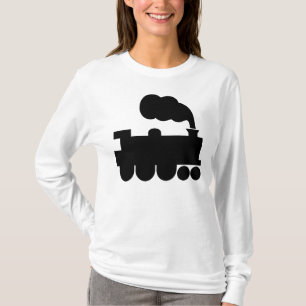 Steam Train Symbol - Black T-Shirt