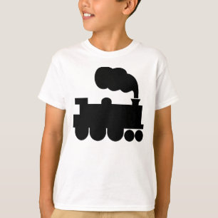 Steam Train Symbol - Black T-Shirt