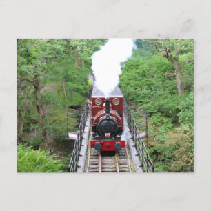Steam Train - Tal-y-llyn Railway -  Postcard