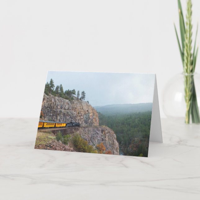 Steam train to Silverton Holiday Card (Front)