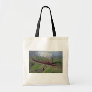 Steam train tote bag