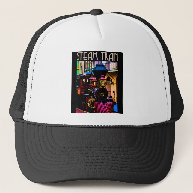 Steam Train Trucker Hat (Front)