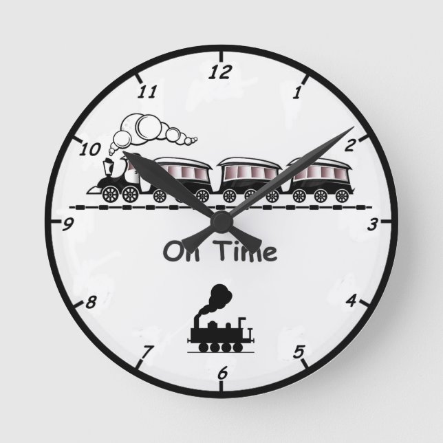 Steam Train Wall Clock (Front)