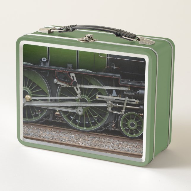 Steam Train Wheels Lunchbox (Front)