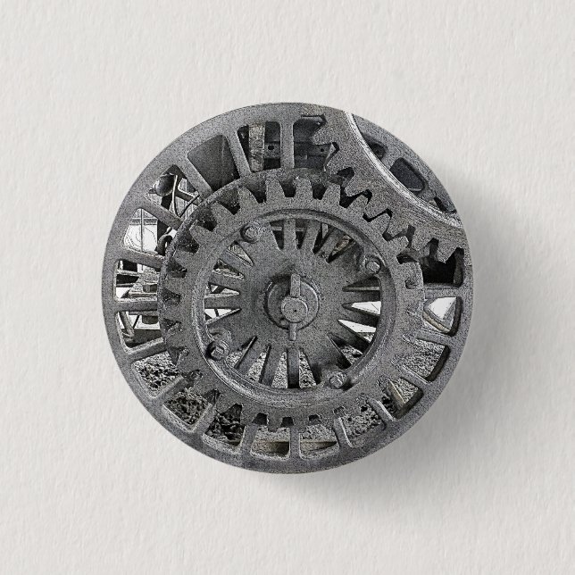 STEAM TRAINS    1 INCH ROUND BUTTON (Front)