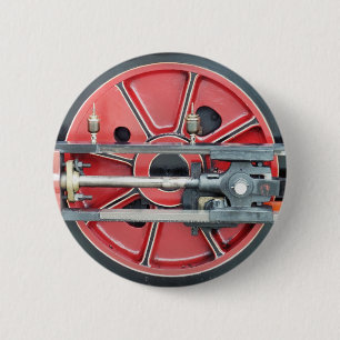 STEAM TRAINS 2 INCH ROUND BUTTON