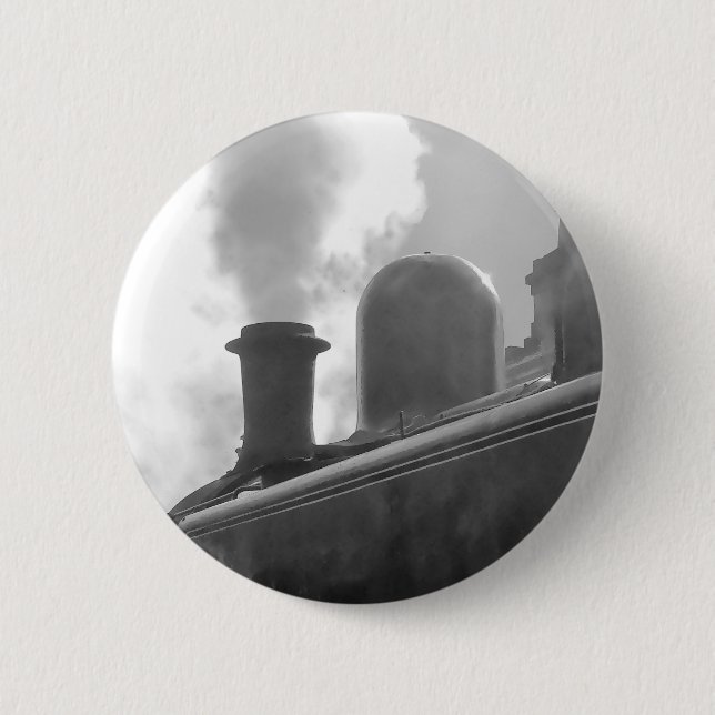 STEAM TRAINS 2 INCH ROUND BUTTON (Front)