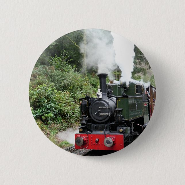 STEAM TRAINS 2 INCH ROUND BUTTON (Front)