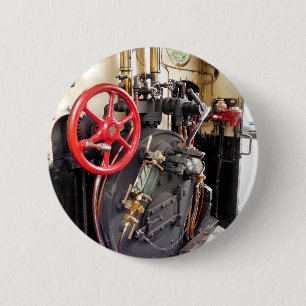 STEAM TRAINS 2 INCH ROUND BUTTON