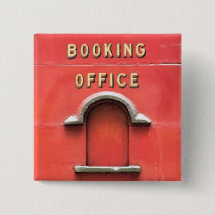 STEAM TRAINS 2 INCH SQUARE BUTTON