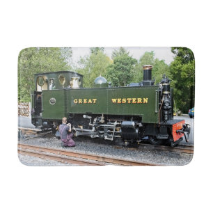 STEAM TRAINS BATH MAT