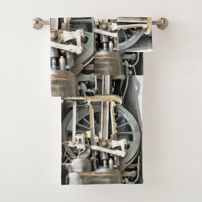 STEAM TRAINS BATH TOWEL SET (Insitu)