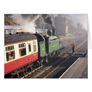 STEAM TRAINS CARD