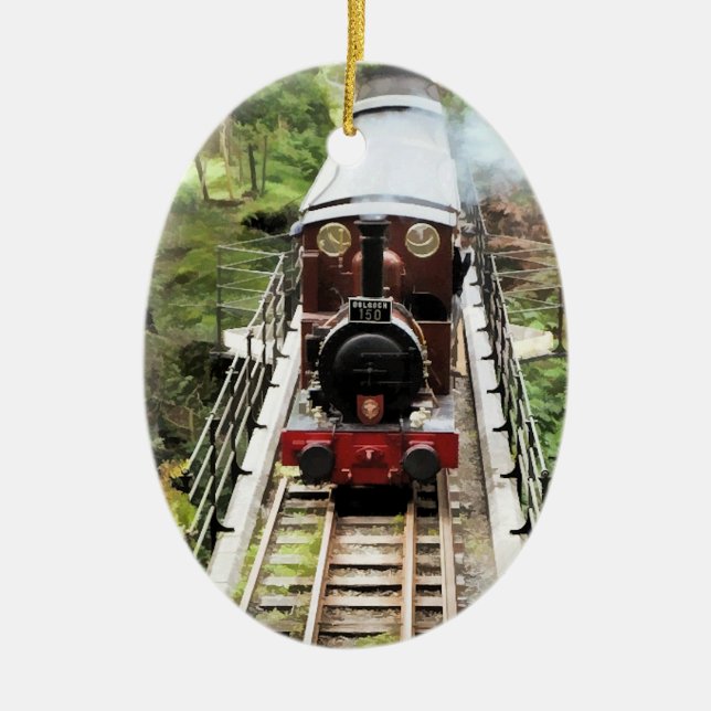 STEAM TRAINS CERAMIC ORNAMENT (Front)