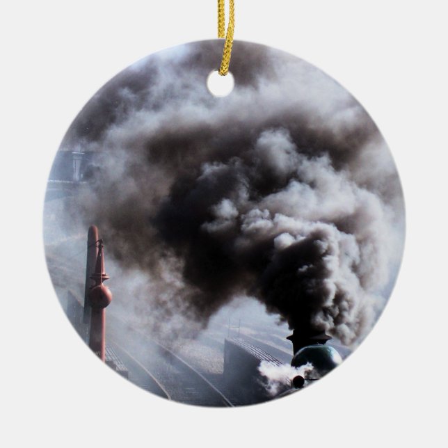 STEAM TRAINS CERAMIC ORNAMENT (Front)