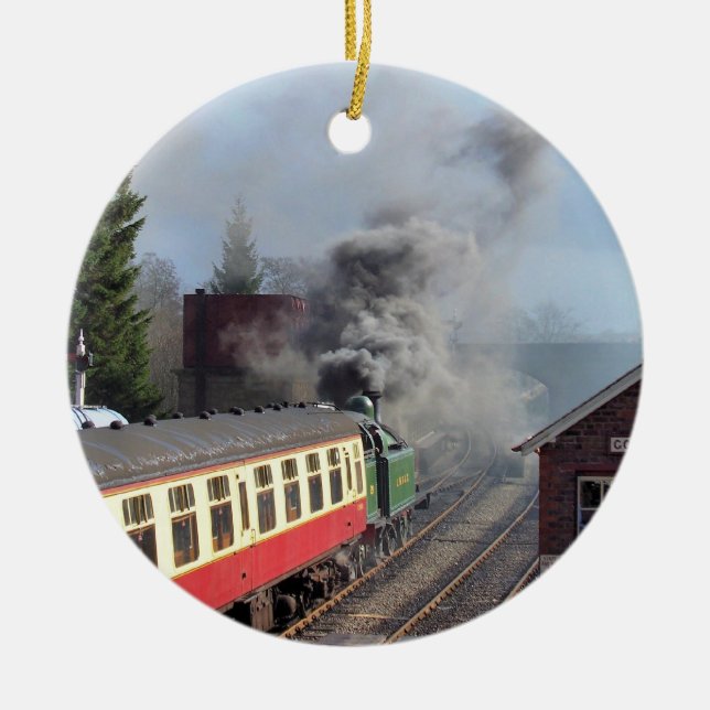 STEAM TRAINS CERAMIC ORNAMENT (Front)