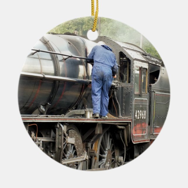STEAM TRAINS CERAMIC ORNAMENT (Front)