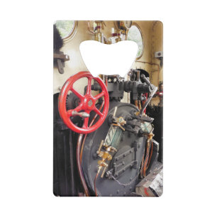 STEAM TRAINS CREDIT CARD BOTTLE OPENER