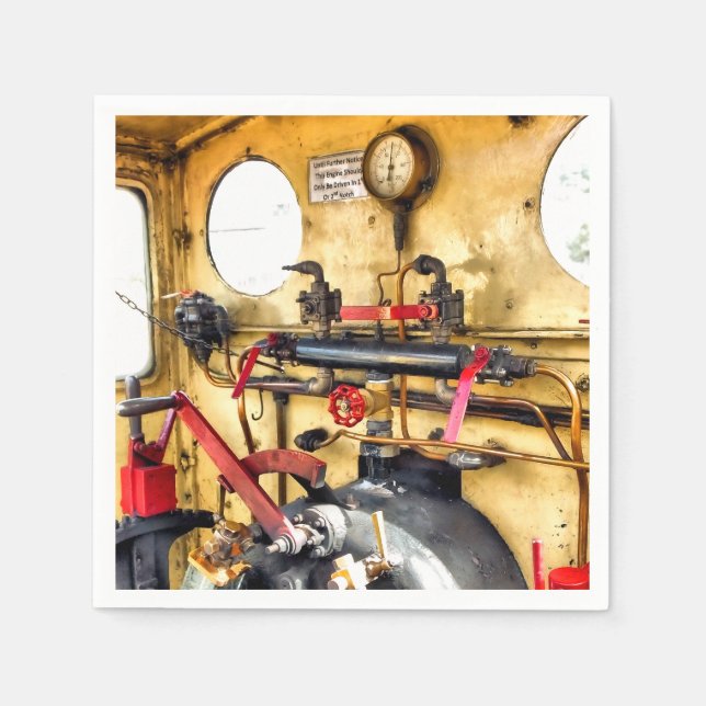 STEAM TRAINS   FOOTPLATE NAPKIN (Front)