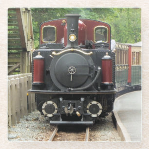 STEAM TRAINS GLASS COASTER