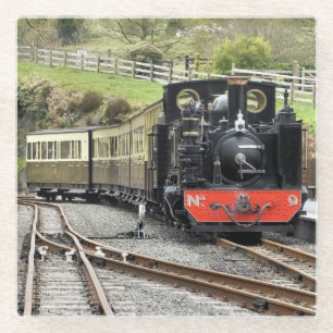 STEAM TRAINS GLASS COASTER