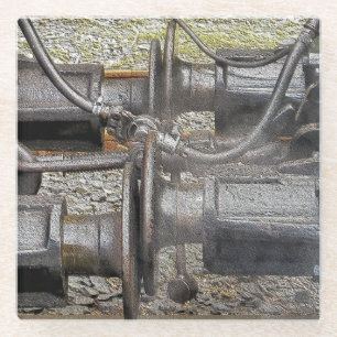 STEAM TRAINS GLASS COASTER