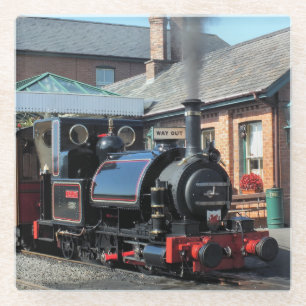 STEAM TRAINS GLASS COASTER