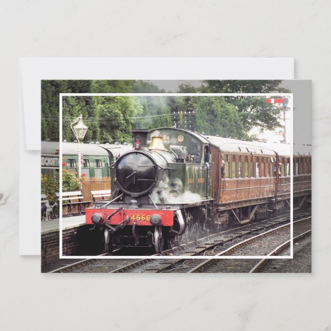 STEAM TRAINS Invitation (Front)