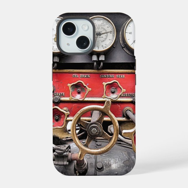 STEAM TRAINS  iPhone 15 CASE (Back)