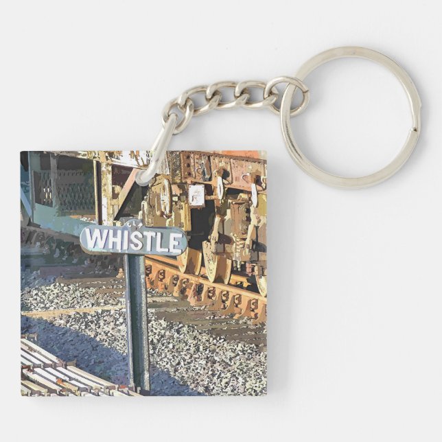 STEAM TRAINS KEYCHAIN (Back)