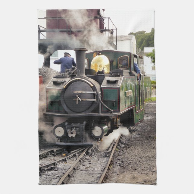 STEAM TRAINS KITCHEN TOWEL (Vertical)