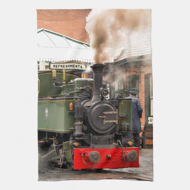 STEAM TRAINS KITCHEN TOWEL (Vertical)