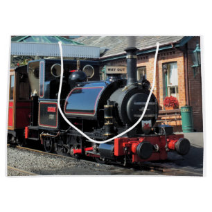 STEAM TRAINS LARGE GIFT BAG