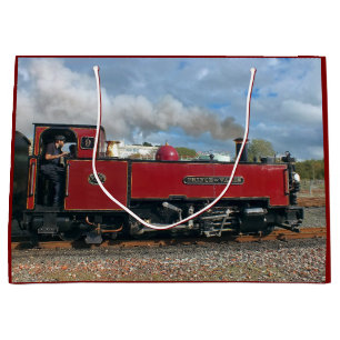 STEAM TRAINS LARGE GIFT BAG