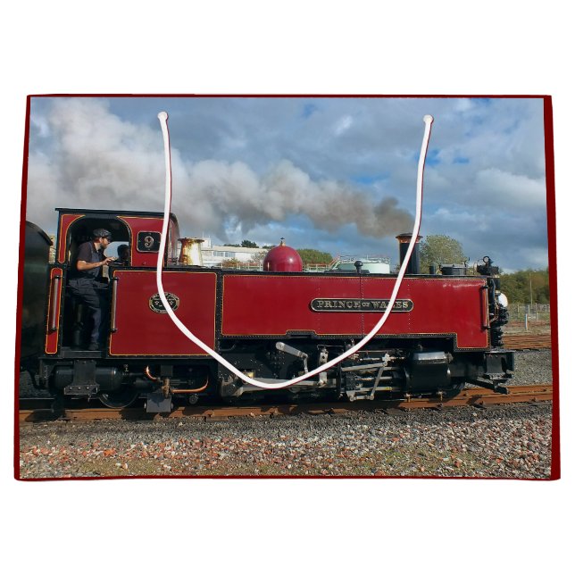 STEAM TRAINS LARGE GIFT BAG (Front)