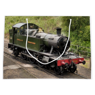 STEAM TRAINS LARGE GIFT BAG