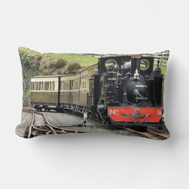 STEAM TRAINS LUMBAR PILLOW (Front)