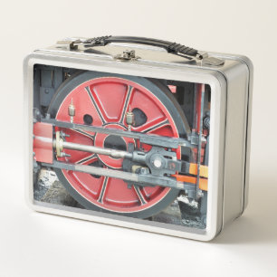 STEAM TRAINS METAL LUNCH BOX