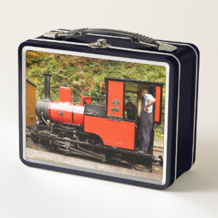 STEAM TRAINS METAL LUNCH BOX