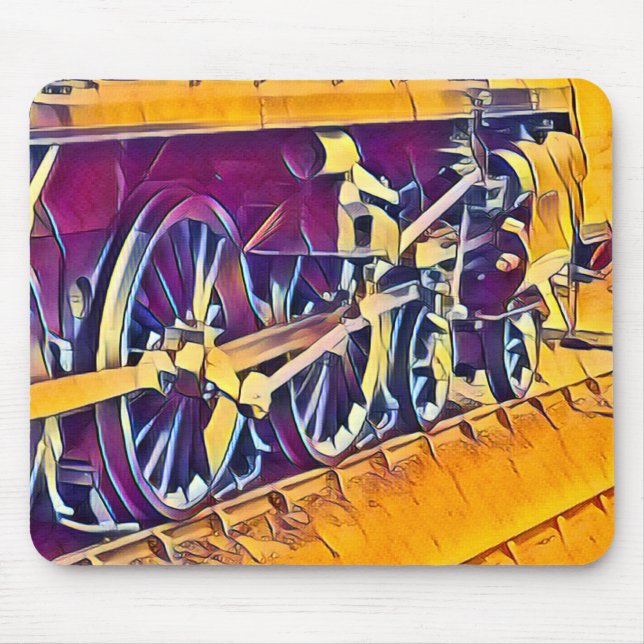 STEAM TRAINS   MOUSE PAD (Front)