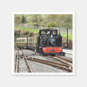 STEAM TRAINS NAPKIN