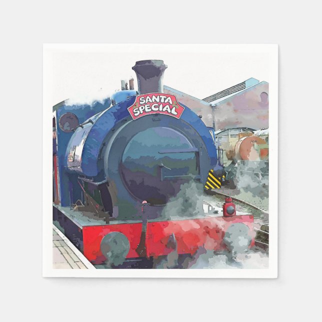 STEAM TRAINS NAPKIN (Front)