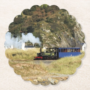 STEAM TRAINS PAPER COASTER