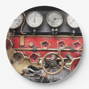 STEAM TRAINS PAPER PLATE