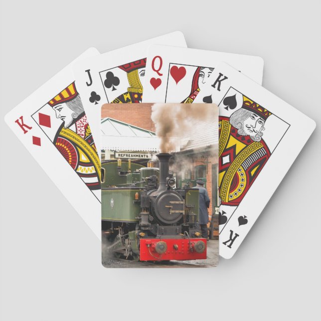STEAM TRAINS  PLAYING CARDS (Back)